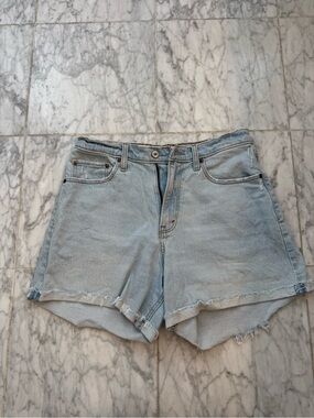 Abercrombie & Fitch Curve Love High-Rise Denim Shorts